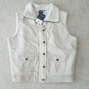 Sonoma Khaki Warm Vest Size Large